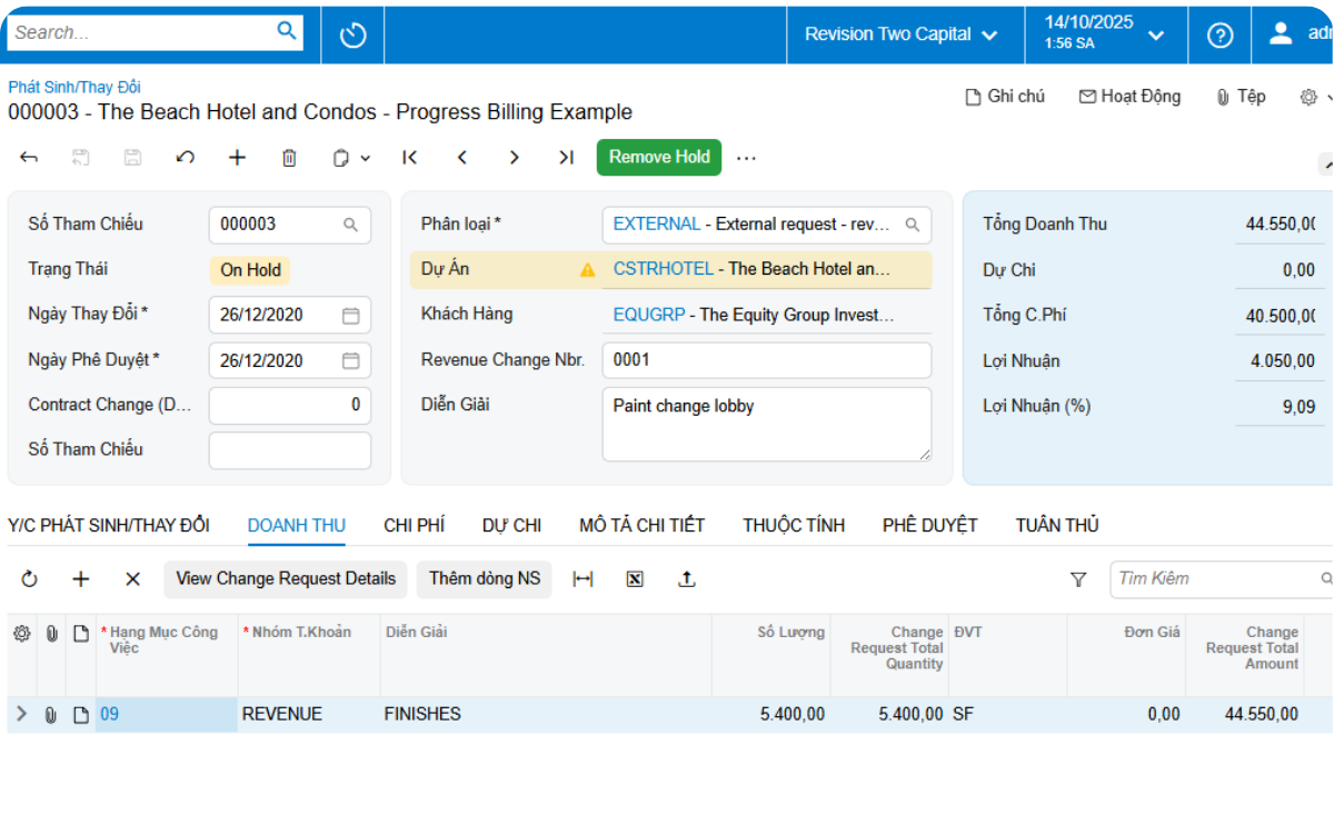 Acumatica Change Order - S4 Consulting – Acumatica & Oracle NetSuite ERP Services in Vietnam  S4 Consulting – Acumatica & Oracle NetSuite ERP Services in Vietnam