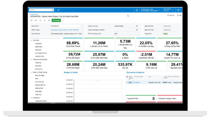 Acumatica Project 360 Status Dashboard 2 - S4 Consulting – Acumatica & Oracle NetSuite ERP Services in Vietnam  S4 Consulting – Acumatica & Oracle NetSuite ERP Services in Vietnam