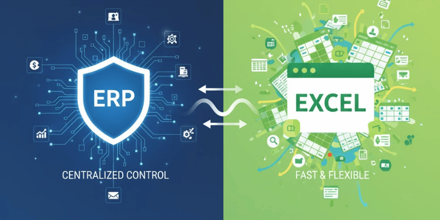 ERP vs Excel - S4 Consulting – Acumatica & Oracle NetSuite ERP Services in Vietnam  S4 Consulting – Acumatica & Oracle NetSuite ERP Services in Vietnam