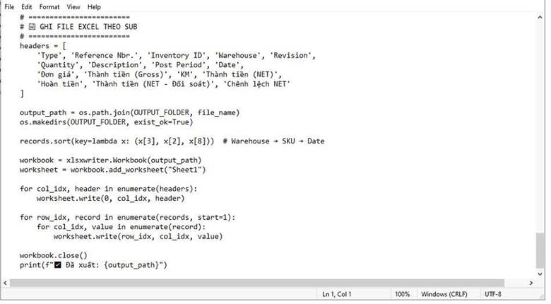 image - S4 Consulting Professional cloud services Data preparation workflow showing Loyverse API extraction, Python script processing, and Excel file generation for Acumatica Integration.