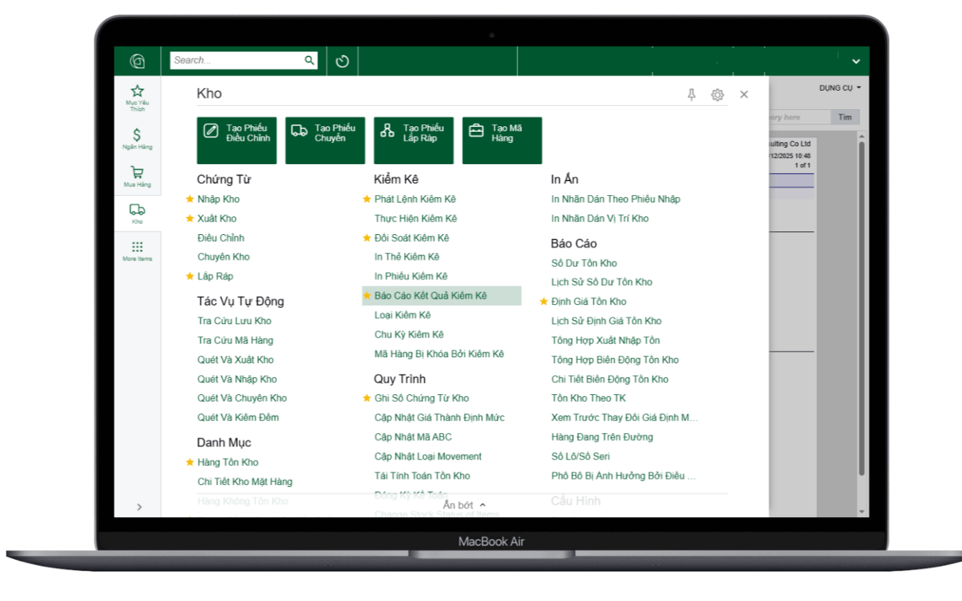 Acumatica F&B Edition tiếng Việt