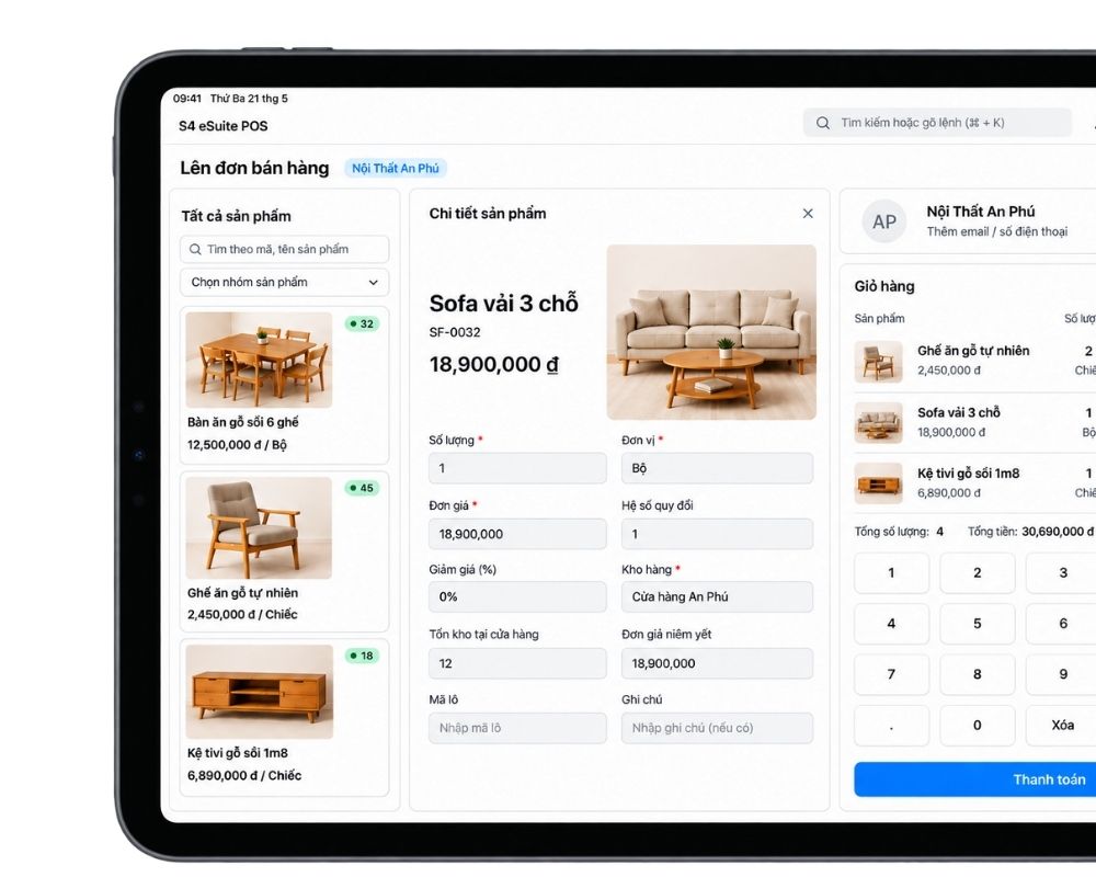 S4 eSuite Point of Sale