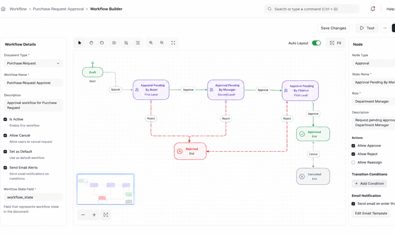 Phê duyệt linh hoạt - Workflow Builder