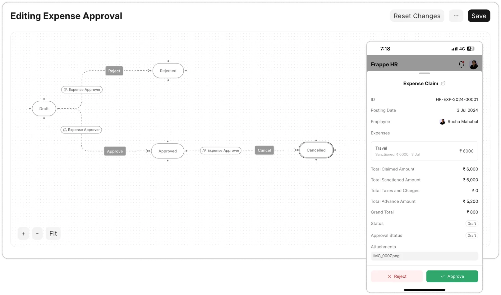 S4 eSuite - Expense Approval Dashboard