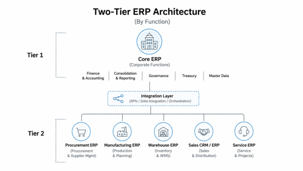 Two-Tier ERP: Xu hướng đầu tư ERP trong thập kỷ tới