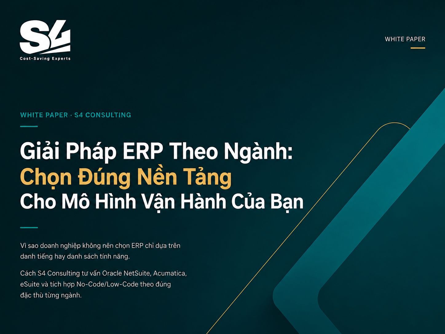 Giải Pháp ERP Theo Ngành: Chọn Đúng Nền Tảng