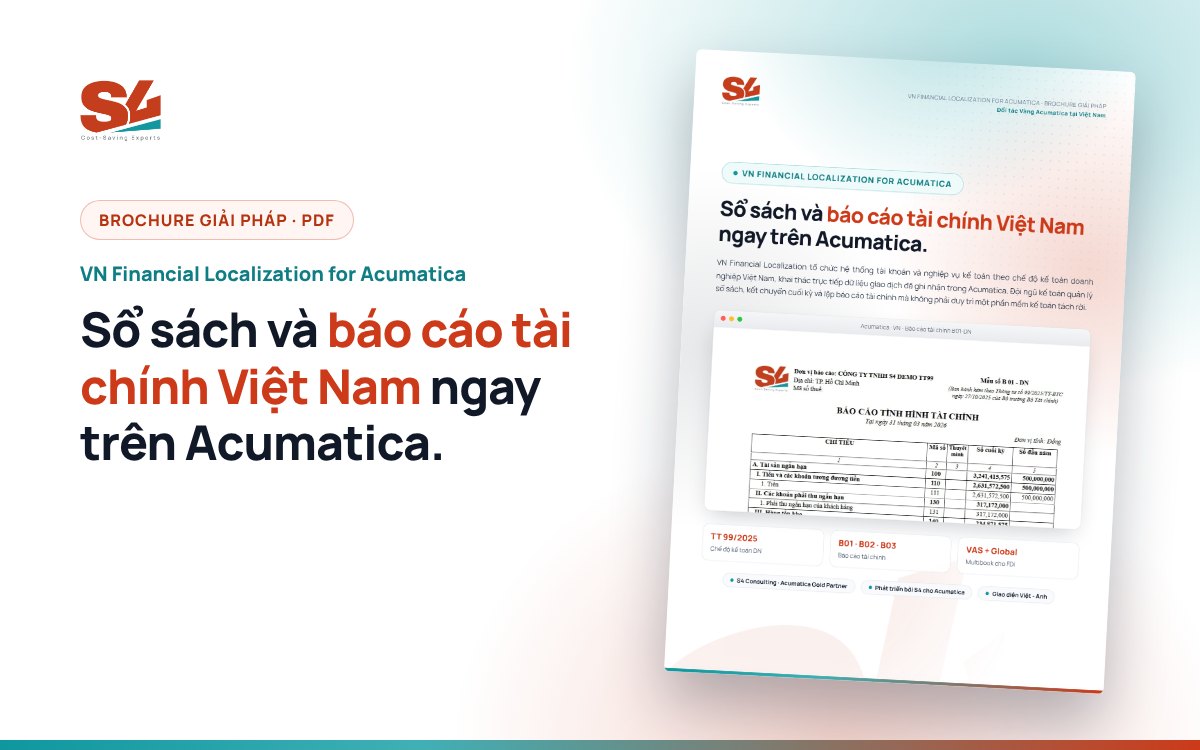 Brochure VN Financial Localization for Acumatica - S4 Consulting