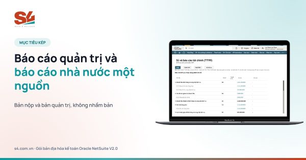 Báo cáo quản trị và báo cáo thuế trên một ERP NetSuite